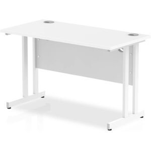 Inbox Zero Ladajah Commercial Use Rectangular Computer Desk White/Dark Brown 73cm H x 120cm W x 60cm D Inbox Zero Ladajah Commercial Use Rectangular Computer Desk White/Dark Brown 73cm H x 120cm W x 60cm D