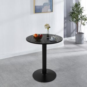 George Oliver Round White Dining Table Black George Oliver Round White Dining Table Black