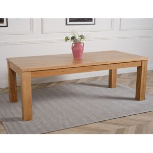 Latitude Run Dakota Chunky Small Solid Oak Dining Table Oak Wood 77"H x 222"L x 102"W Latitude Run Dakota Chunky Small Solid Oak Dining Table Oak Wood 77"H x 222"L x 102"W