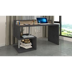 Ebern Designs Nang 2 Report 100 Desk With Top Grey 92.50cm H x 140cm W x 50cm D Ebern Designs Nang 2 Report 100 Desk With Top Grey 92.50cm H x 140cm W x 50cm D