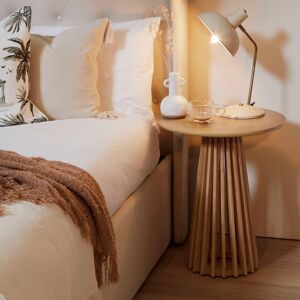 ClassicLiving Hopley End Table Pale Oak 50cm H X 45cm W X 45cm D ClassicLiving Hopley End Table Pale Oak 50cm H X 45cm W X 45cm D