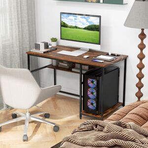 Inbox Zero 120cm W Rectangle Computer Desk Brown 75cm H X 120cm W X 60cm D Inbox Zero 120cm W Rectangle Computer Desk Brown 75cm H X 120cm W X 60cm D