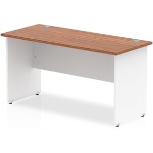 Inbox Zero Impulse 180 Cm W Rectangular Computer Desk Walnut/White 73cm H x 140cm W x 60cm D Inbox Zero Impulse 180 Cm W Rectangular Computer Desk Walnut/White 73cm H x 140cm W x 60cm D