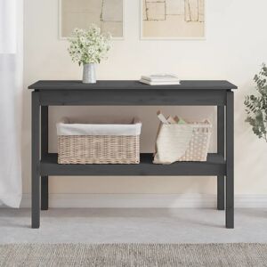 17 Stories Josh-James Solid Wood Console Table Grey 75cm H x 110cm W x 40cm D 17 Stories Josh-James Solid Wood Console Table Grey 75cm H x 110cm W x 40cm D