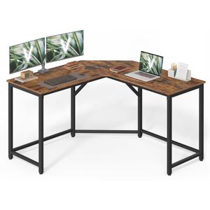 Borough Wharf L-Shaped Gaming Desk, 129 X 129 X 76 Cm, Corner Desk For Study, Home Office, Space-Saving, Easy Assembly, Rustic Brown And Ink Black Brown 76cm H X 129cm W X 129cm D Borough Wharf L-Shaped Gaming Desk, 129 X 129 X 76 Cm, Corner Desk For Study, Home Office, Space-Saving, Easy Assembly, Rustic Brown And Ink Black Brown 76cm H X 129cm W X 129cm D