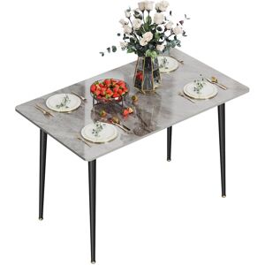 George Oliver Funke Rectangular 120Cm L x 70Cm W Dining Table Grey George Oliver Funke Rectangular 120Cm L x 70Cm W Dining Table Grey