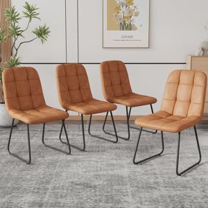 Brayden Studio 47cm H Tufted Upholstered Upholstered Back Side Chair Brown 88cm H X 44cm W X 42cm D Brayden Studio 47cm H Tufted Upholstered Upholstered Back Side Chair Brown 88cm H X 44cm W X 42cm D