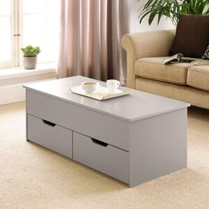 Ebern Designs Teremba Lift Top Block Coffee Table with 2 Drawer Storage Grey 40cm H X 105cm W Ebern Designs Teremba Lift Top Block Coffee Table with 2 Drawer Storage Grey 40cm H X 105cm W