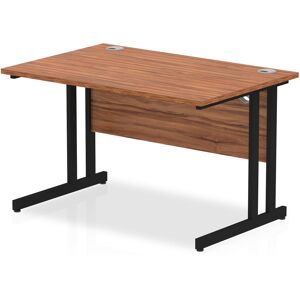 Inbox Zero Ladajah Commercial Use Rectangular Computer Desk Black/Walnut 73cm H x 120cm W x 80cm D Inbox Zero Ladajah Commercial Use Rectangular Computer Desk Black/Walnut 73cm H x 120cm W x 80cm D