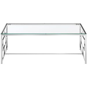 Canora Grey Redd Coffee Table Clear 45cm H X 120cm W X 60cm D Canora Grey Redd Coffee Table Clear 45cm H X 120cm W X 60cm D