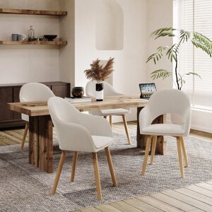 Canora Grey 49.5cm H Luxury Fabric Upholstered Dining Chair with Wooden Legs Corduroy Beige 85cm H X 58cm W X 61cm D Canora Grey 49.5cm H Luxury Fabric Upholstered Dining Chair with Wooden Legs Corduroy Beige 85cm H X 58cm W X 61cm D