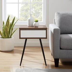 Corrigan Studio Loftus 18" 1-Drawer Side Table Dark Walnut 64.9cm H X 45.8cm W Corrigan Studio Loftus 18" 1-Drawer Side Table Dark Walnut 64.9cm H X 45.8cm W