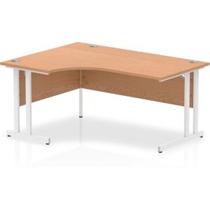 Inbox Zero Impulse 180 Cm W L-Shape Computer Desk Oak/White 73cm H x 160cm W x 120cm D Inbox Zero Impulse 180 Cm W L-Shape Computer Desk Oak/White 73cm H x 160cm W x 120cm D