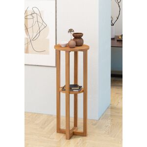 Ebern Designs Bitten Side Table Brown 80cm H X 30cm W X 30cm D Ebern Designs Bitten Side Table Brown 80cm H X 30cm W X 30cm D