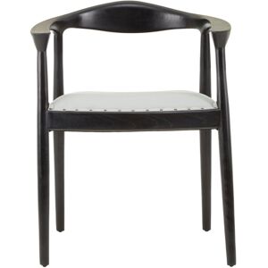 Corrigan Studio Natalie Solid Wood Dining Chair Black 79cm H X 63cm W X 55cm D Corrigan Studio Natalie Solid Wood Dining Chair Black 79cm H X 63cm W X 55cm D