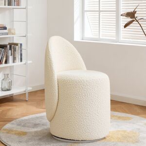 Ivy Bronx Nordic 360 ° Rotating Dressing Stool Bedroom Simple Backrest Dressing Table Home Makeup Stool, Suitable For Bedroom And Living Room 40cm W X 40cm D Ivy Bronx Nordic 360 ° Rotating Dressing Stool Bedroom Simple Backrest Dressing Table Home Makeup Stool, Suitable For Bedroom And Living Room 40cm W X 40cm D