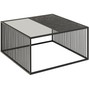 Metro Brin Frame Coffee Table Matt Black 40cm H X 80cm W X 80cm D Metro Brin Frame Coffee Table Matt Black 40cm H X 80cm W X 80cm D