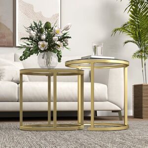 Fairmont Park Side Table Set Clear 50.5cm H X 50cm W X 50cm D Fairmont Park Side Table Set Clear 50.5cm H X 50cm W X 50cm D