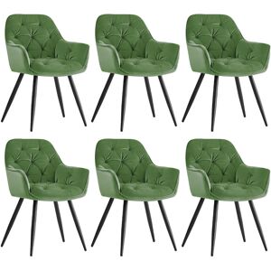 Mercer41 Nolen Upholstered Velvet Dining Chair with Arm Grass Green 83cm H X 57cm W X 61cm D Mercer41 Nolen Upholstered Velvet Dining Chair with Arm Grass Green 83cm H X 57cm W X 61cm D
