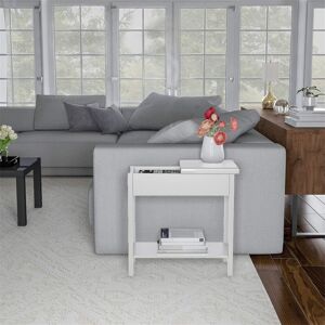 Latitude Run Bimla End Table White 60cm H X 58cm W X 28cm D Latitude Run Bimla End Table White 60cm H X 58cm W X 28cm D