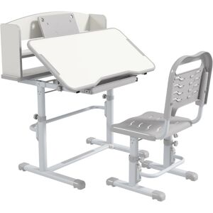Isabelle & Max Karnes 80cm W Art Desk and Chair Set Grey/White 104cm H X 80cm W X 54.5cm D Isabelle & Max Karnes 80cm W Art Desk and Chair Set Grey/White 104cm H X 80cm W X 54.5cm D