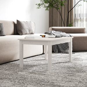 Alpen Home Simard Solid Wood Coffee Table White 40cm H x 80cm W x 50cm D Alpen Home Simard Solid Wood Coffee Table White 40cm H x 80cm W x 50cm D