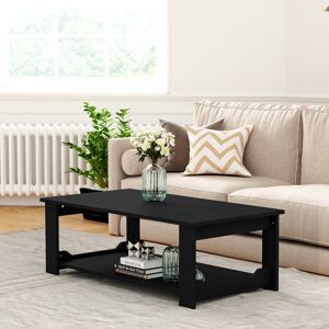 Ebern Designs Datrick Coffee Table with Storage Black 42cm H x 100cm L x 48cm W Ebern Designs Datrick Coffee Table with Storage Black 42cm H x 100cm L x 48cm W