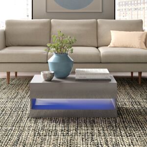 Zipcode Design Allmon Floor Shelf Coffee Table with Storage Grey 30cm H X 75cm W X 38cm D Zipcode Design Allmon Floor Shelf Coffee Table with Storage Grey 30cm H X 75cm W X 38cm D