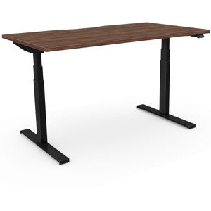 17 Stories Arnesia Pro Height Adjustable Standing Desk Tiepolo Walnut/Black 123cm H x 160cm W x 80cm D 17 Stories Arnesia Pro Height Adjustable Standing Desk Tiepolo Walnut/Black 123cm H x 160cm W x 80cm D