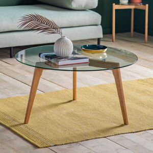 Gallery Direct 3 Legs Coffee Table Natural 45cm H X 90cm W X 90cm D Gallery Direct 3 Legs Coffee Table Natural 45cm H X 90cm W X 90cm D