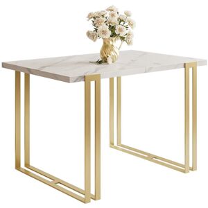 Canora Grey Allyx Rectangular 260Cm L Dining Table White H76 x L120 x W80cm Canora Grey Allyx Rectangular 260Cm L Dining Table White H76 x L120 x W80cm