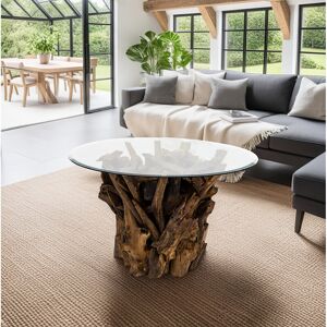 Bloomsbury Market Aggelos Coffee Table Clear 50cm H X 80cm W X 80cm D Bloomsbury Market Aggelos Coffee Table Clear 50cm H X 80cm W X 80cm D