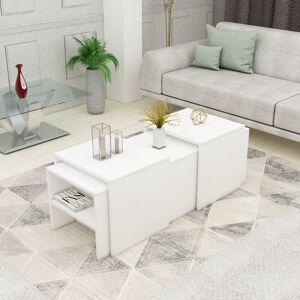 Ebern Designs Erum Sled Coffee Table with Storage White 42cm H X 120cm W X 45cm D Ebern Designs Erum Sled Coffee Table with Storage White 42cm H X 120cm W X 45cm D