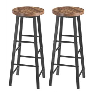 Rio Haydenville Bar Stool Black/Vintage Wood 71cm H X 30cm W X 30cm D Rio Haydenville Bar Stool Black/Vintage Wood 71cm H X 30cm W X 30cm D