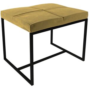 Canora Grey Euclid Dressing Table Stool Matt Black/Mustard 46.5cm H X 44cm W X 44cm D Canora Grey Euclid Dressing Table Stool Matt Black/Mustard 46.5cm H X 44cm W X 44cm D