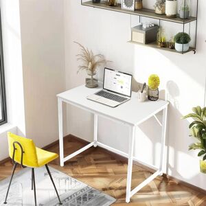 17 Stories Oehsen Computer Desk with White Finish Sturdy Home Office Workstation for Small Spaces White 76cm H X 80cm W X 50cm D 17 Stories Oehsen Computer Desk with White Finish Sturdy Home Office Workstation for Small Spaces White 76cm H X 80cm W X 50cm D