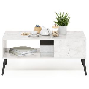 George Oliver Havant Coffee Table with Storage Marble White 45.01cm H X 50.01cm W X 100cm D George Oliver Havant Coffee Table with Storage Marble White 45.01cm H X 50.01cm W X 100cm D