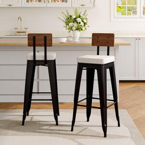 Borough Wharf Upholstered 106.5cm Counter Stool with Metal Frame Beige 106.5cm H X 43cm W X 43cm D Borough Wharf Upholstered 106.5cm Counter Stool with Metal Frame Beige 106.5cm H X 43cm W X 43cm D