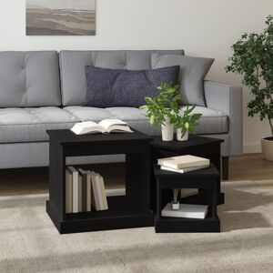 Latitude Run Warkentin Coffee Tables 3 pcs Engineered Wood Black 32cm W;45cm H X 48cm W X 45cm D;32cm W;45cm H X 48cm W X 45cm D Latitude Run Warkentin Coffee Tables 3 pcs Engineered Wood Black 32cm W;45cm H X 48cm W X 45cm D;32cm W;45cm H X 48cm W X 45cm D