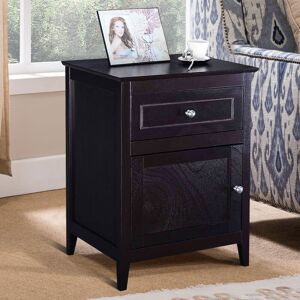Alpen Home Adcox Side Table Dark Brown 63cm H X 48cm W X 38cm D Alpen Home Adcox Side Table Dark Brown 63cm H X 48cm W X 38cm D