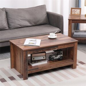 Alpen Home Wiegand Coffee Table with Storage Brown 42cm H X 85cm W X 47cm D Alpen Home Wiegand Coffee Table with Storage Brown 42cm H X 85cm W X 47cm D