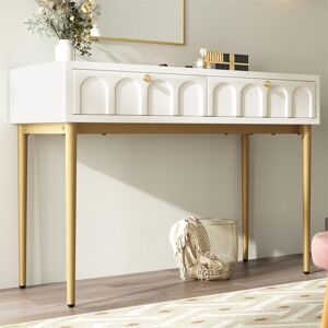 Fairmont Park Rafal Dressing Table White 76.5cm H X 100cm W X 45cm D Fairmont Park Rafal Dressing Table White 76.5cm H X 100cm W X 45cm D