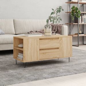 Borough Wharf Iriemi Coffee Table with Storage Sonoma Oak 50cm H X 102cm W X 44.5cm D Borough Wharf Iriemi Coffee Table with Storage Sonoma Oak 50cm H X 102cm W X 44.5cm D