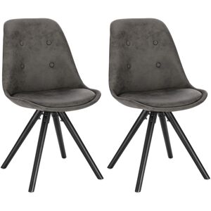 Rio Lutherville Upholstered Dining Chair Anthracite 83cm H X 43cm W X 39cm D Rio Lutherville Upholstered Dining Chair Anthracite 83cm H X 43cm W X 39cm D