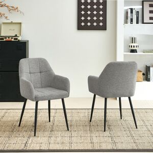 George Oliver Chenille Fabric Dining Chair Light Grey 87cm H X 44cm W X 63.5cm D George Oliver Chenille Fabric Dining Chair Light Grey 87cm H X 44cm W X 63.5cm D