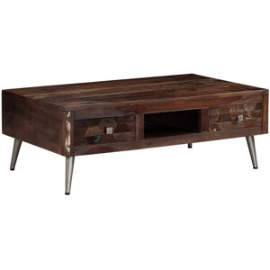 Brayden Studio Emmons Coffee Table with Storage Brown 35cm H X 100cm W X 60cm D Brayden Studio Emmons Coffee Table with Storage Brown 35cm H X 100cm W X 60cm D