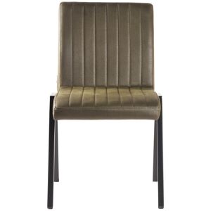 Rio Freddy Upholstered Dining Chair Army 86cm H X 50cm W X 60cm D Rio Freddy Upholstered Dining Chair Army 86cm H X 50cm W X 60cm D