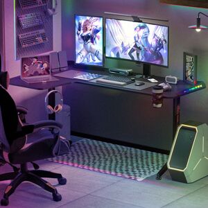 Inbox Zero Amici 160Cm Right Corner Gaming Desk L Shaped Ergonomic Pc Computer Racing Table Home Office Workstation Black 77cm H X 162cm W X 100cm D Inbox Zero Amici 160Cm Right Corner Gaming Desk L Shaped Ergonomic Pc Computer Racing Table Home Office Workstation Black 77cm H X 162cm W X 100cm D