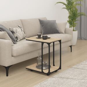 Borough Wharf Digit Wood Side Table with Storage Sonoma Oak 55.5cm H X 50cm W X 35cm D Borough Wharf Digit Wood Side Table with Storage Sonoma Oak 55.5cm H X 50cm W X 35cm D