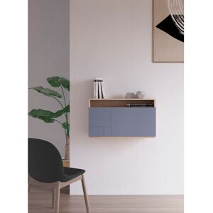 Latitude Run Fryman Floating Desk Oak/Blue 75cm W X 30cm D Latitude Run Fryman Floating Desk Oak/Blue 75cm W X 30cm D